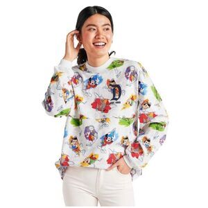 Disney Parks Ink and Paint Disneyland Jersey Sweatshirt Size XS Oversized NWT